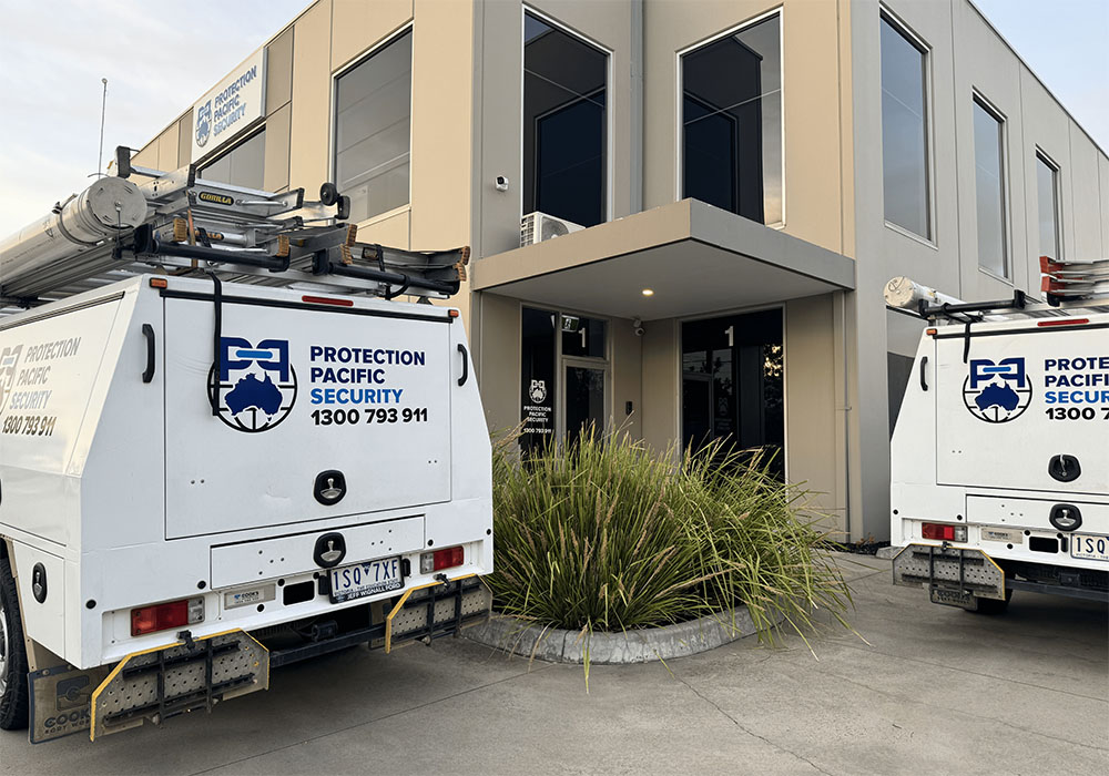 Protection Pacific Security Melbourne office and vehicle